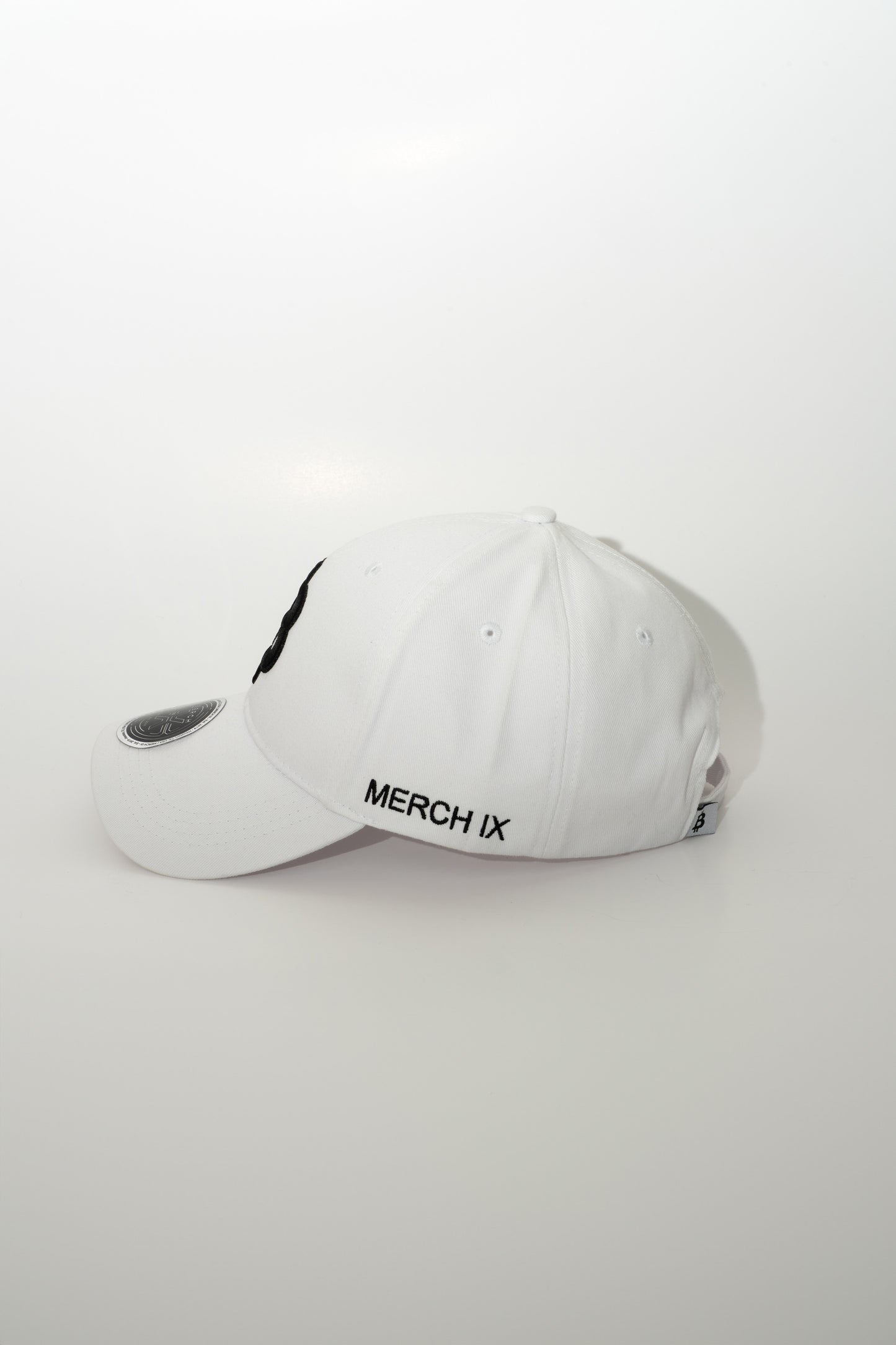Merch IX White Bitcoin Hat - Strapback