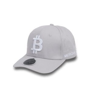 Light Gray Bitcoin Hat