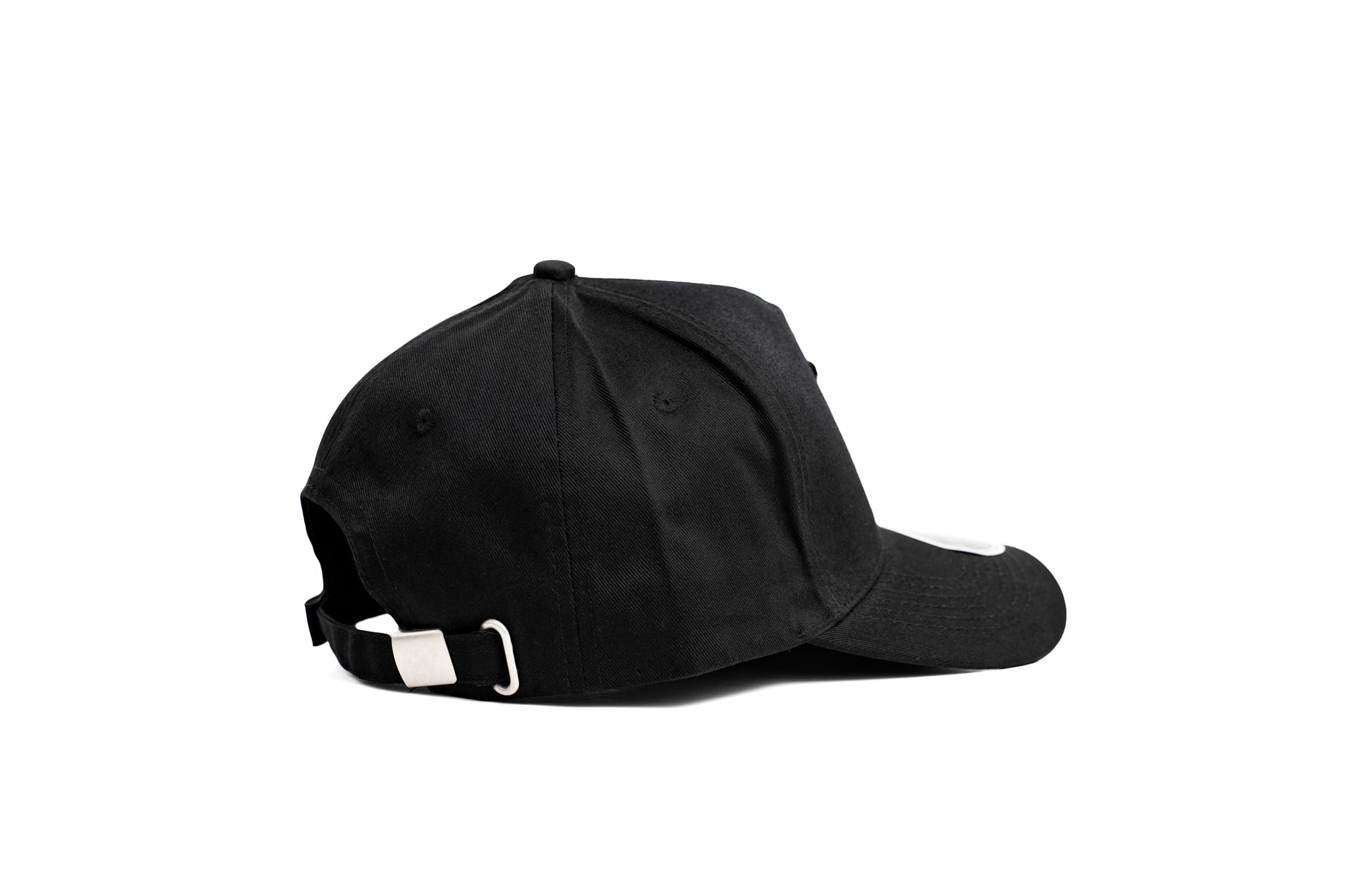 All Black Bitcoin Hat Side Shot
