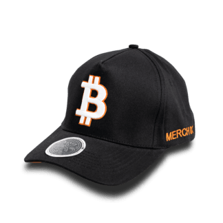 Orange and Black Bitcoin Hat
